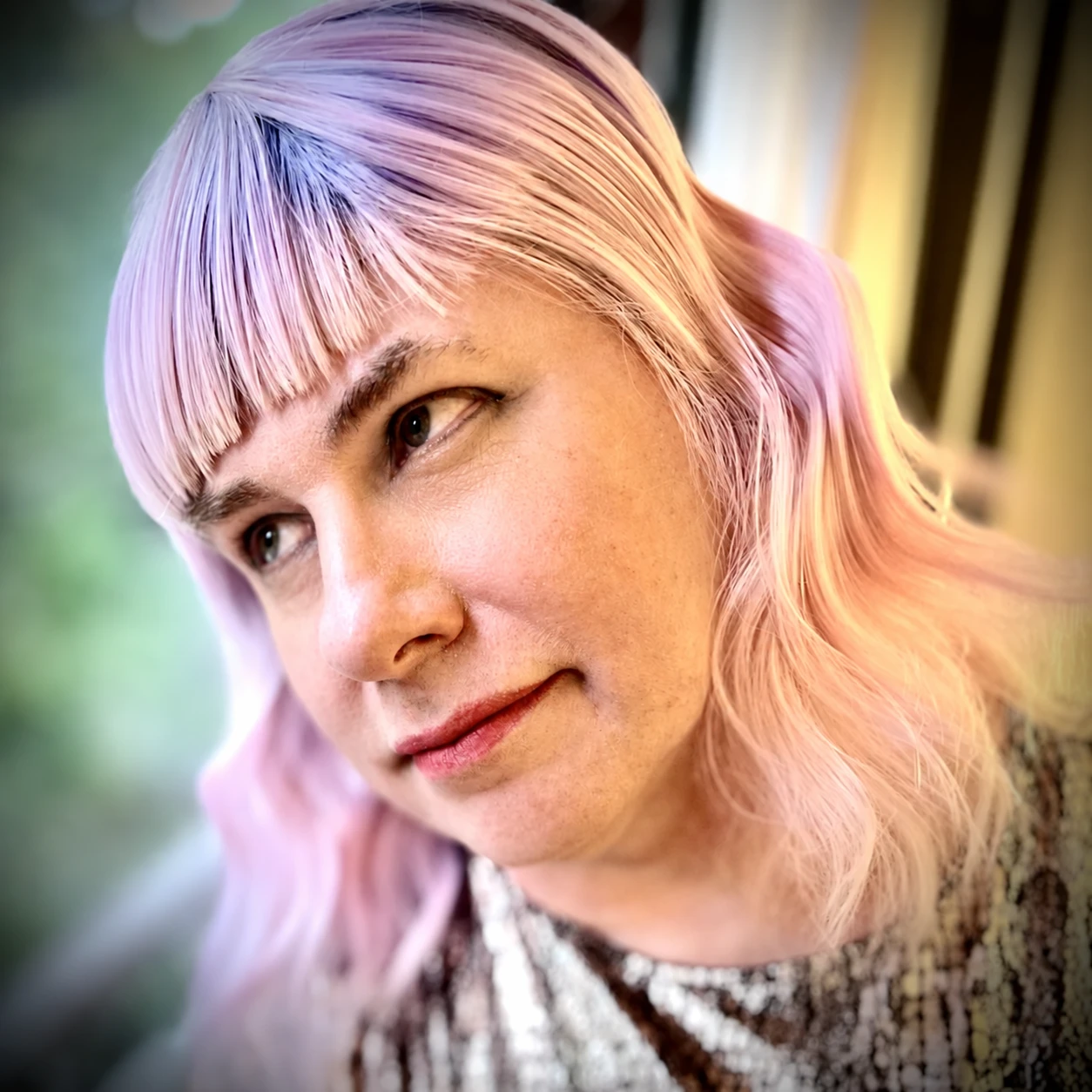 Close portrait of Erika X. Driscoll